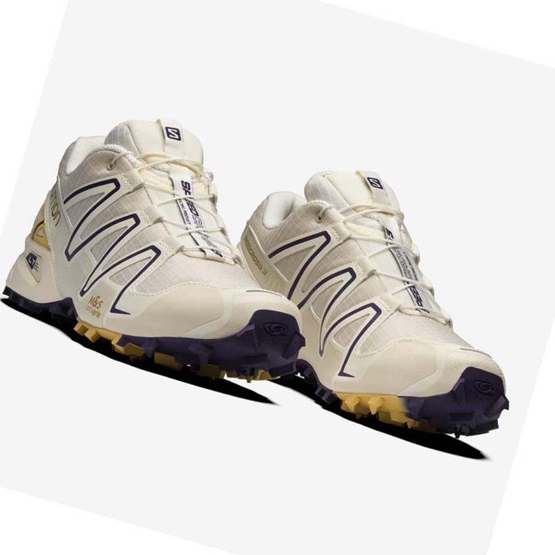 Baskets Salomon SPEEDCROSS 3 Femme Beige | NJLEWQI-06