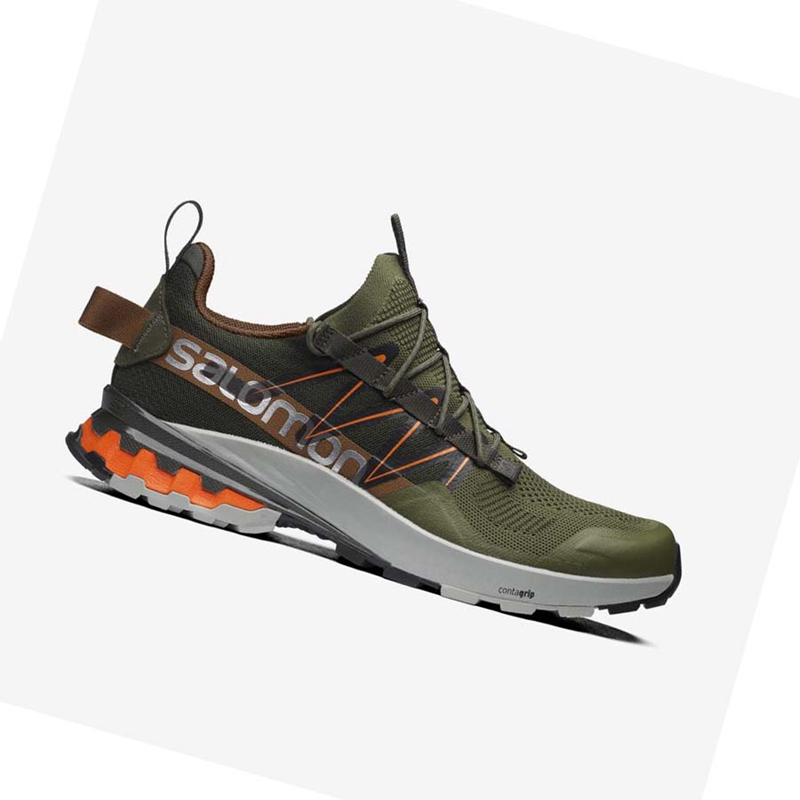 Baskets Salomon XA COVER Femme Vert Olive Orange | IJDYGMW-47