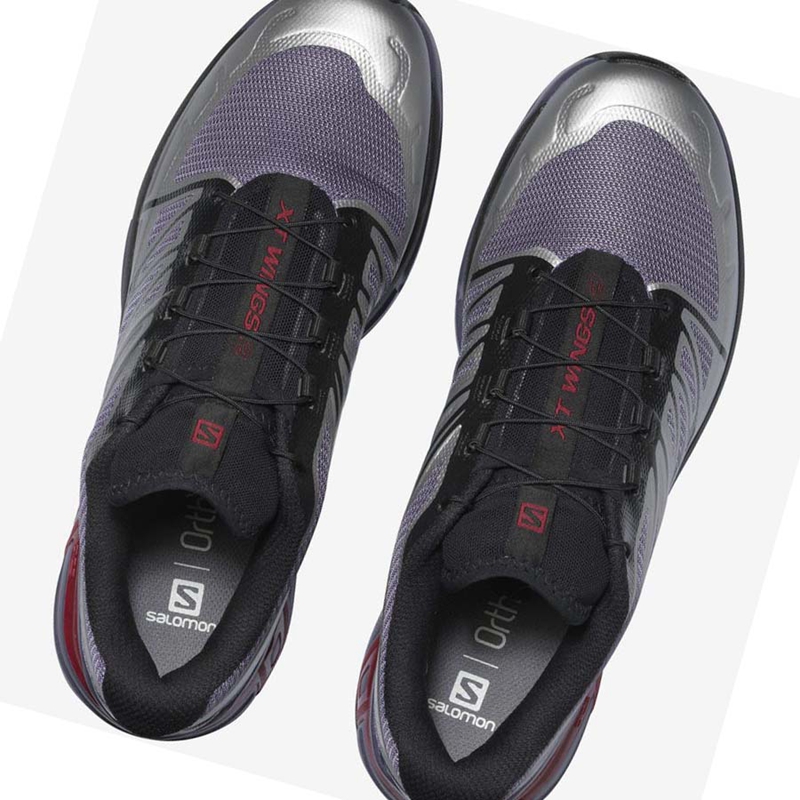 Baskets Salomon XT-WINGS 2 Femme Argent Violette | UXAKEOW-94