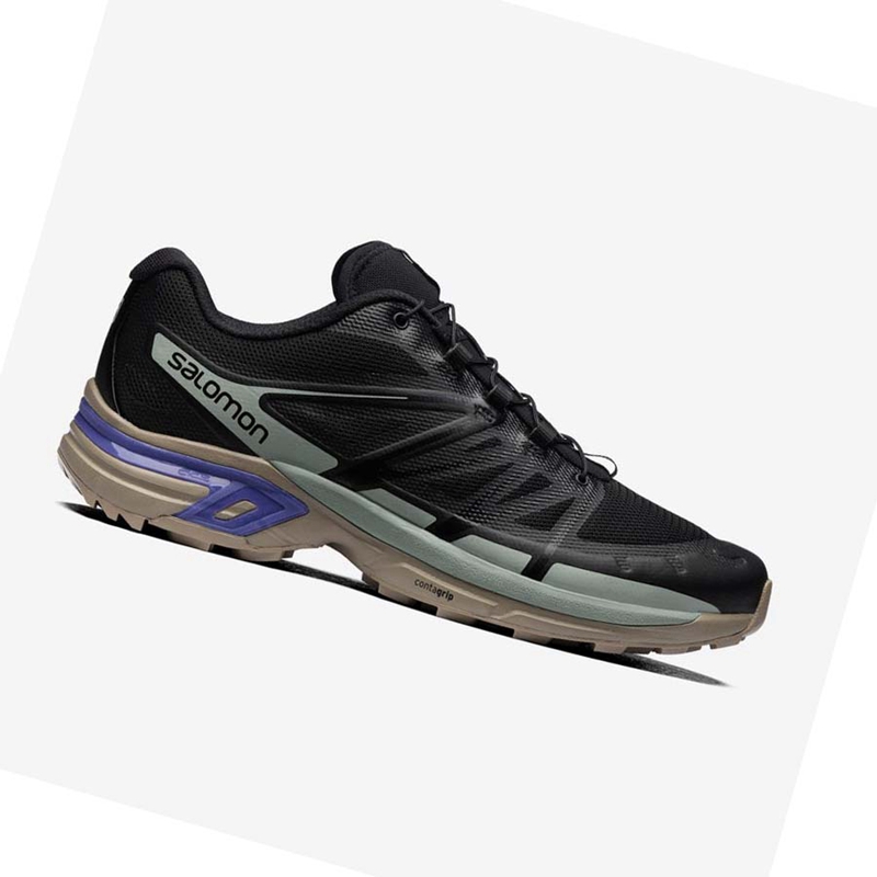 Baskets Salomon XT-WINGS 2 Femme Noir Bleu | WGESIOT-56