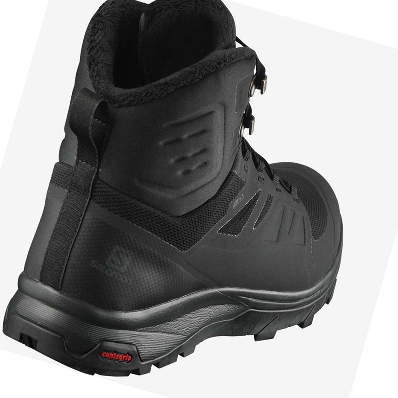 Bottes D'hiver Salomon OUTBLAST THINSULATE™ CLIMASALOMON™ WATERPROOF Homme Noir | ZUNBLXR-84