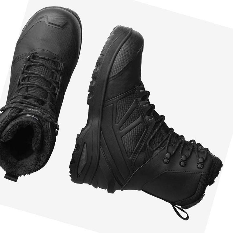 Bottes D'hiver Salomon TOUNDRA PRO CLIMASALOMON™ WATERPROOF Homme Noir | OYQACPG-12