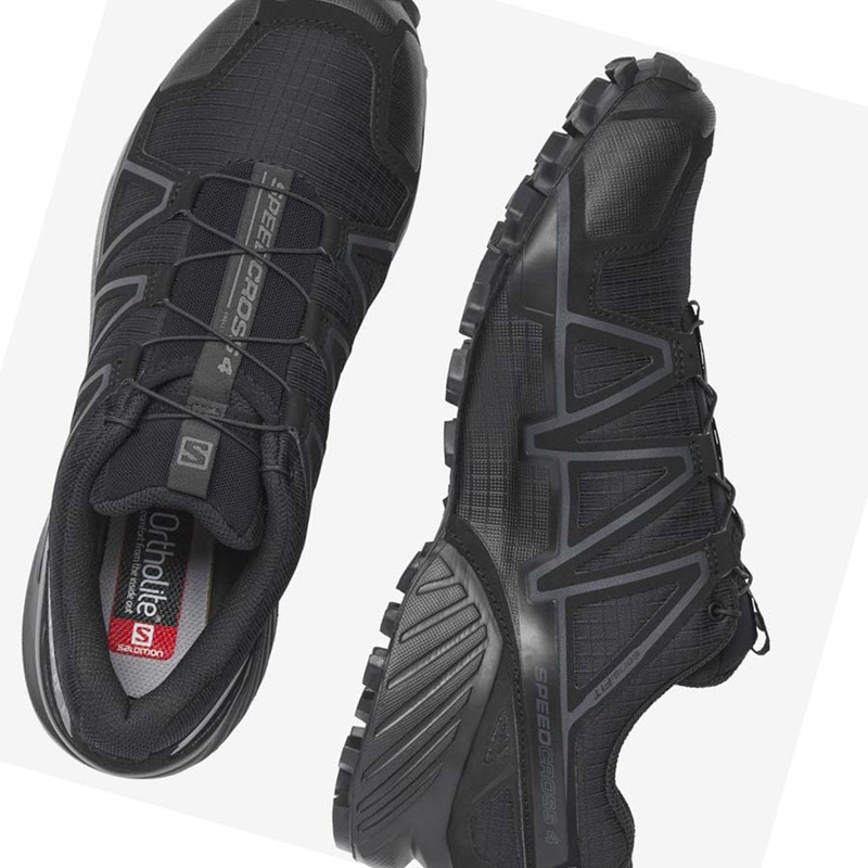 Bottes Salomon SPEEDCROSS 4 WIDE FORCES Femme Noir | FYHZQET-25