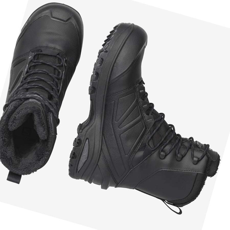 Bottes Salomon TOUNDRA FORCES CLIMASALOMON™ WATERPROOF Homme Noir | JNLXKYS-58