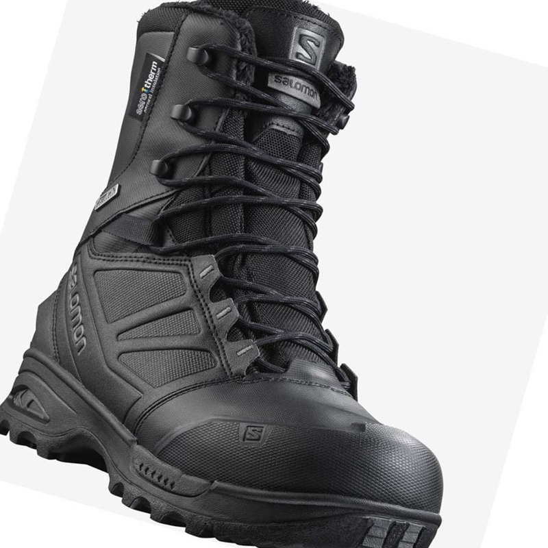 Bottes Salomon TOUNDRA FORCES CLIMASALOMON™ WATERPROOF Homme Noir | JNLXKYS-58