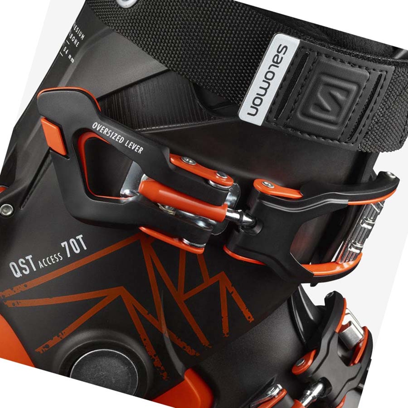 Bottes Ski Salomon QST ACCESS 70 T Enfant Orange Noir | UXLQIRJ-78