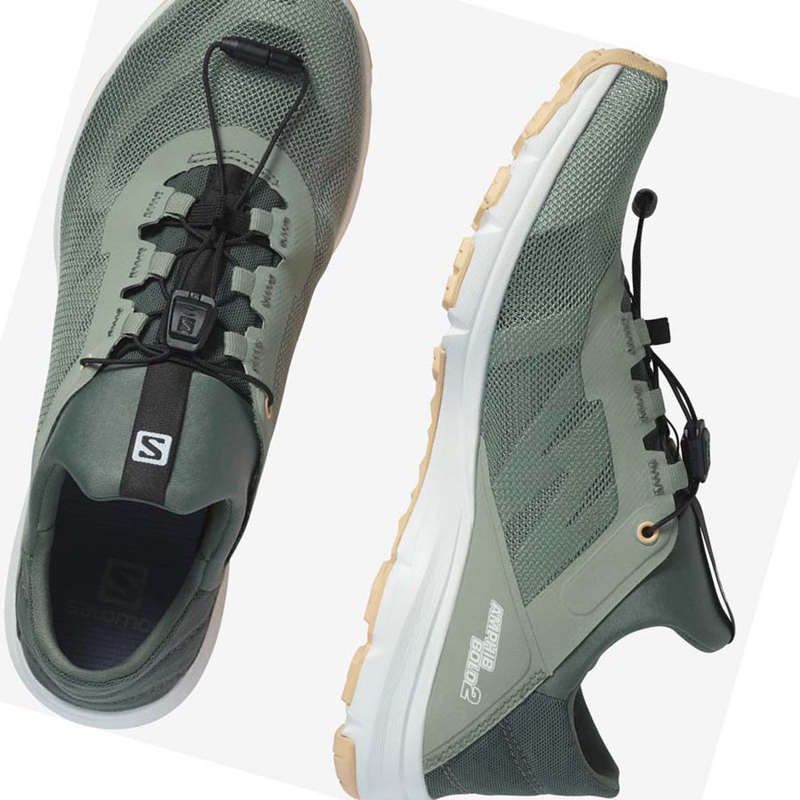 Chaussures D'eau Salomon AMPHIB BOLD 2 Femme Vert Olive | EWLUDQX-06