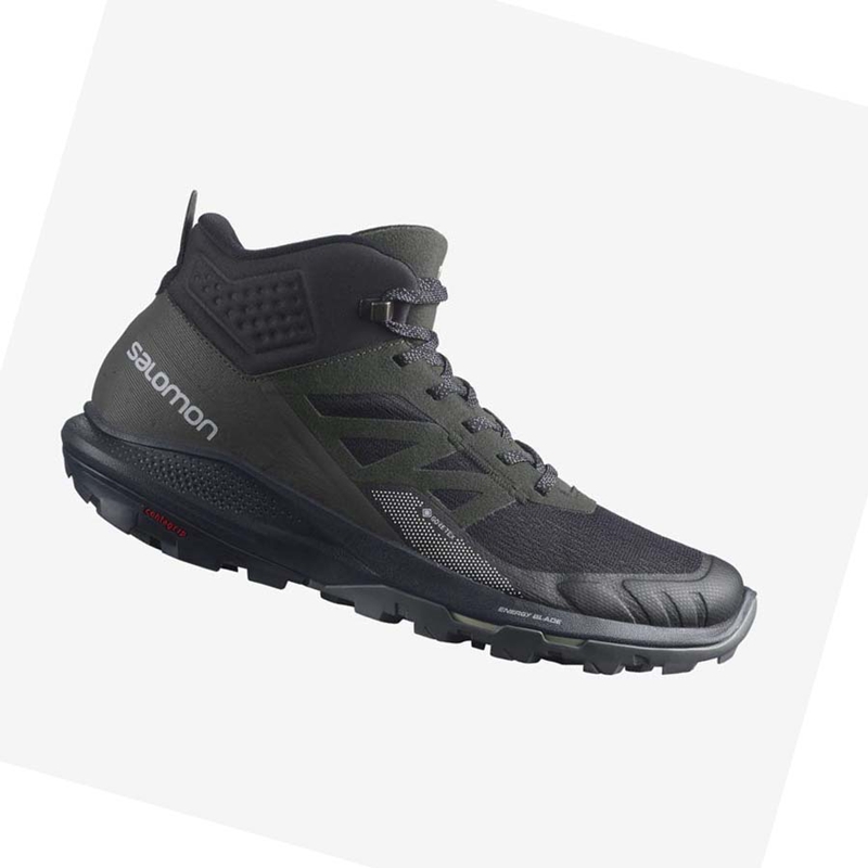 Chaussures Randonnée Salomon OUTPULSE MID GORE-TEX Homme Noir | ZIYGVFT-84