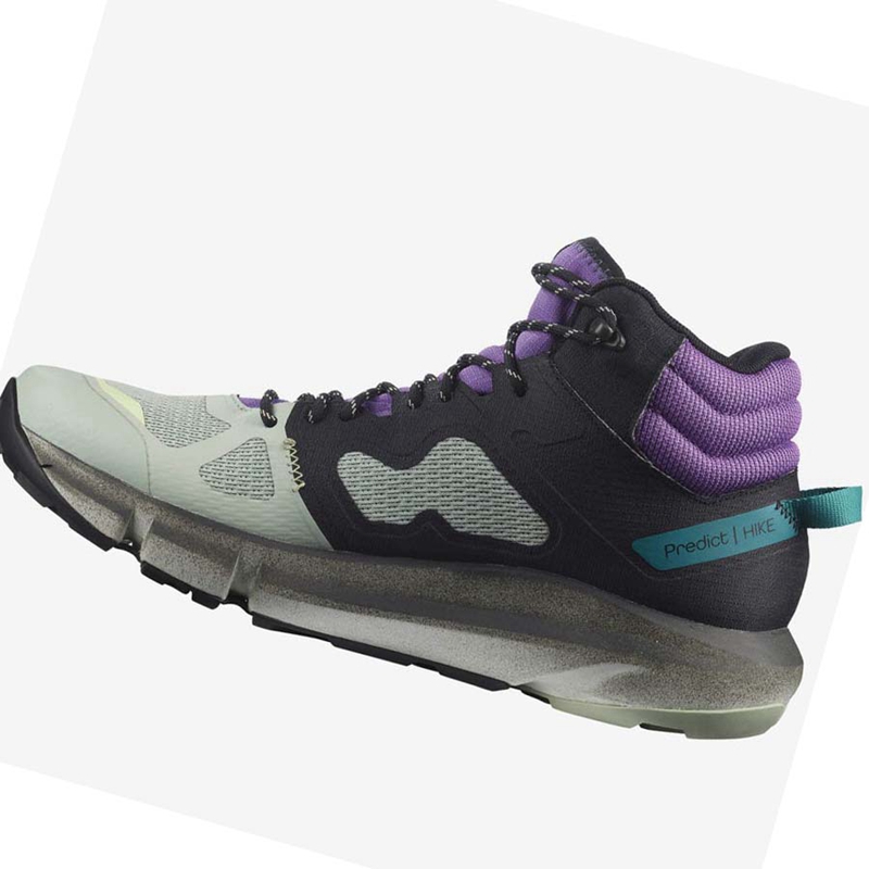 Chaussures Randonnée Salomon PREDICT HIKE MID GORE-TEX Homme Menthe Violette | KAYQWVE-10