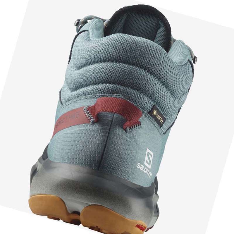 Chaussures Randonnée Salomon PREDICT HIKE MID GORE-TEX Homme Turquoise | RGPDWSN-97