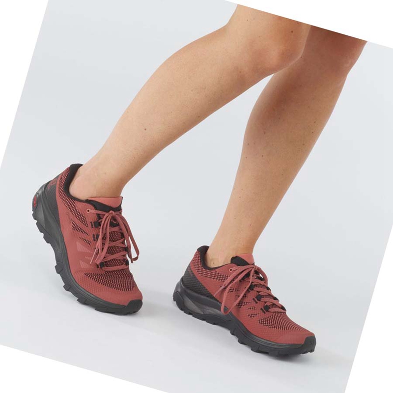 Chaussures Randonnée Salomon WoOUTLINE GORE-TEX Femme Rouge | PCASGIT-10