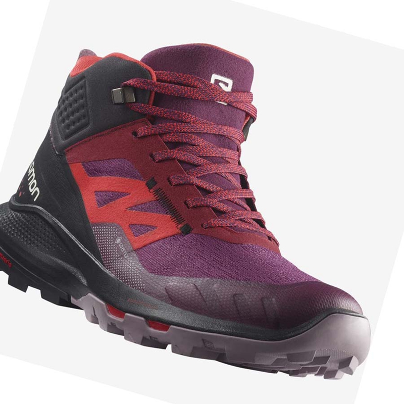 Chaussures Randonnée Salomon WoOUTPULSE MID GORE-TEX Femme Violette | BNRKOWC-78