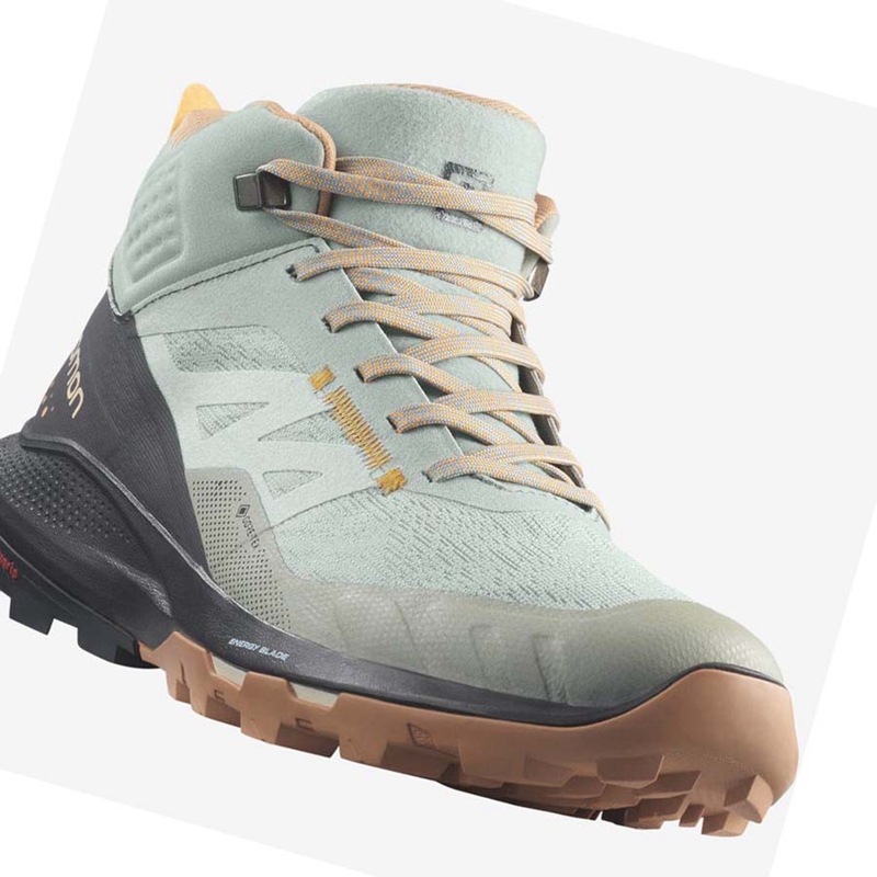 Chaussures Randonnée Salomon WoOUTPULSE MID GORE-TEX Femme Menthe | ICWNDPT-95