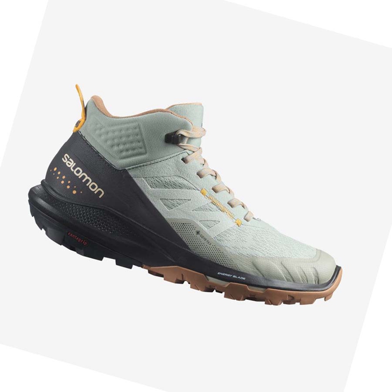 Chaussures Randonnée Salomon WoOUTPULSE MID GORE-TEX Femme Menthe | ICWNDPT-95