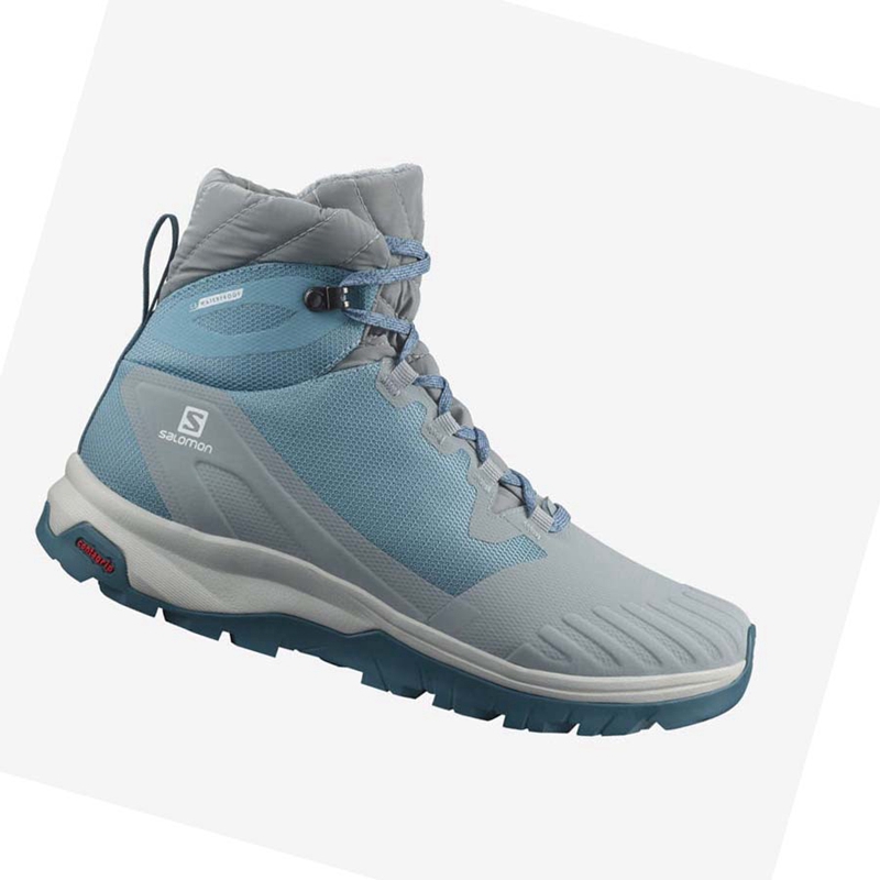 Chaussures Randonnée Salomon WoVAYA BLAZE THINSULATE™ CLIMASALOMON™ WATERPROOF Femme Bleu | FBCSAIR-64