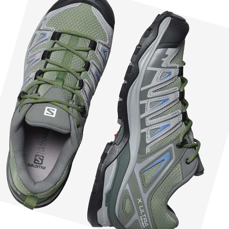 Chaussures Randonnée Salomon WoX ULTRA PIONEER Femme Vert Grise | EURWYKH-39