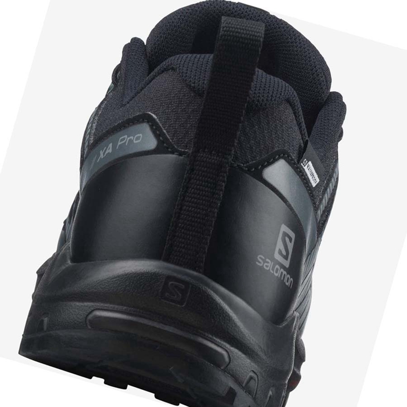 Chaussures Randonnée Salomon XA PRO V8 CLIMASALOMON™ WATERPROOF Enfant Noir | FWAUTQR-48