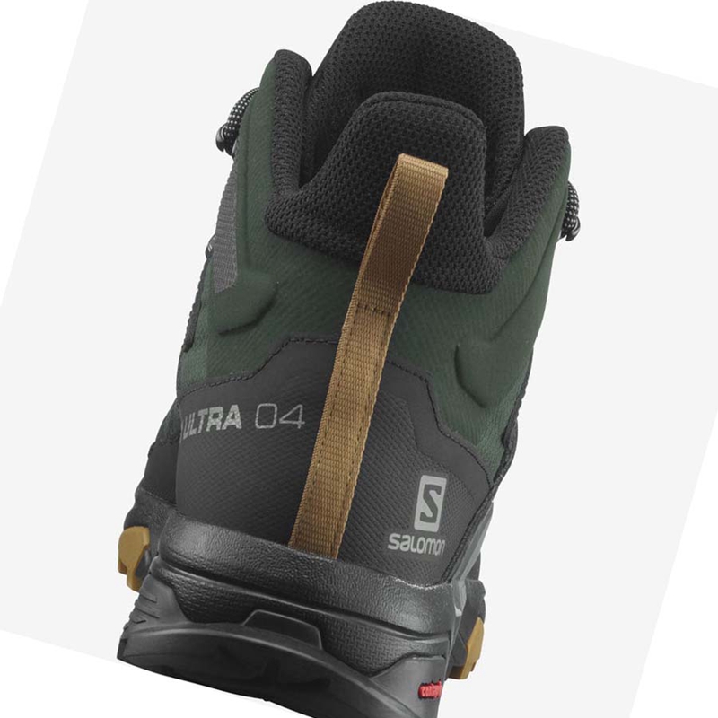 Chaussures Randonnée Salomon X ULTRA 4 MID GORE-TEX Homme Vert Noir | PXGYVQC-48