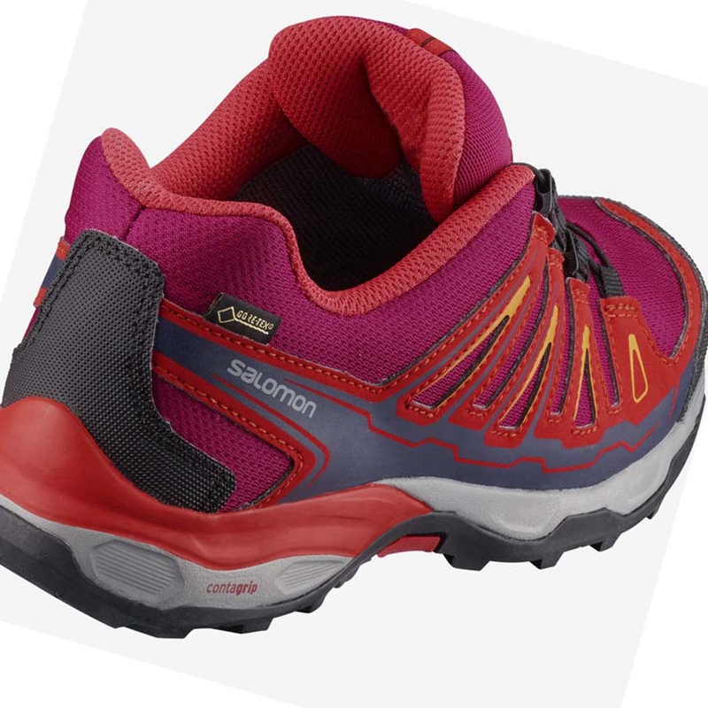 Chaussures Randonnée Salomon X-ULTRA MID GORE-TEX Enfant Rouge | HFOABGK-27