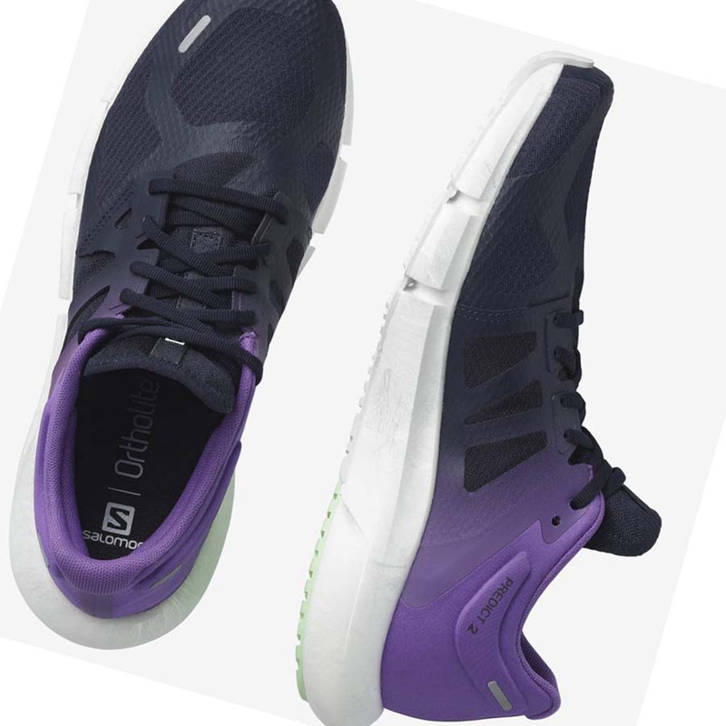 Chaussures Running Salomon PREDICT 2 Homme Violette | VTIHKXB-46