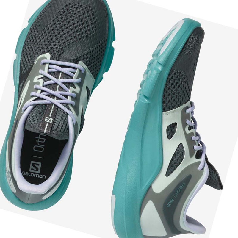 Chaussures Running Salomon PREDICT MOD Femme Vert | DQZYFNV-74