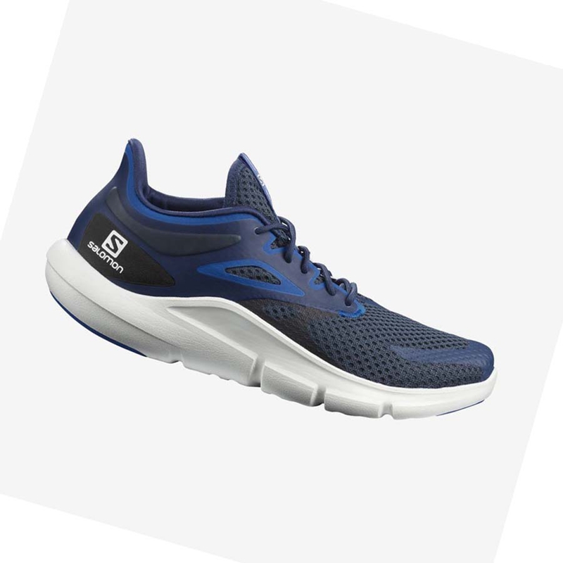 Chaussures Running Salomon PREDICT MOD Homme Bleu Blanche | RVBPYSK-30