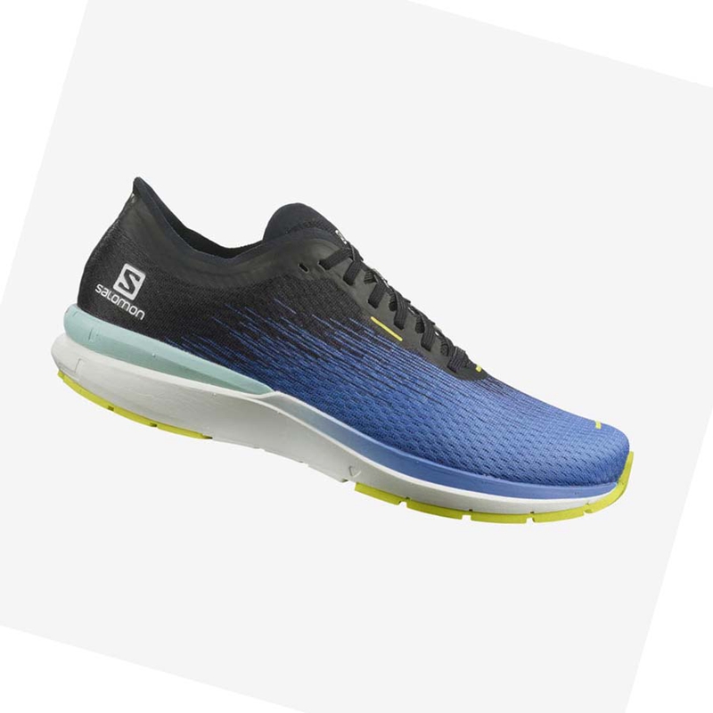 Chaussures Running Salomon SONIC 4 Accelerate Homme Bleu Blanche | BHDCKWS-67