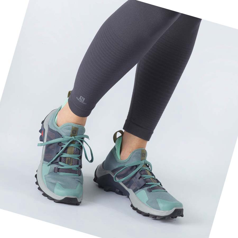 Chaussures Trail Running Salomon MADCROSS Femme Turquoise | CZPGAXH-14