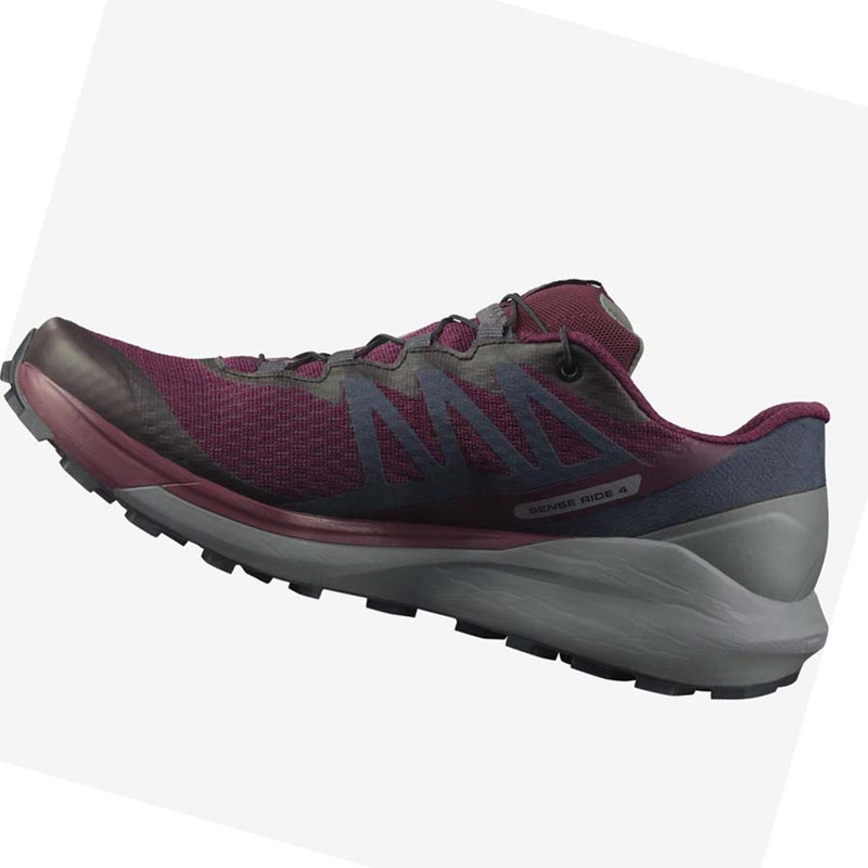 Chaussures Trail Running Salomon SENSE RIDE 4 Femme Violette | NEJZUGA-46