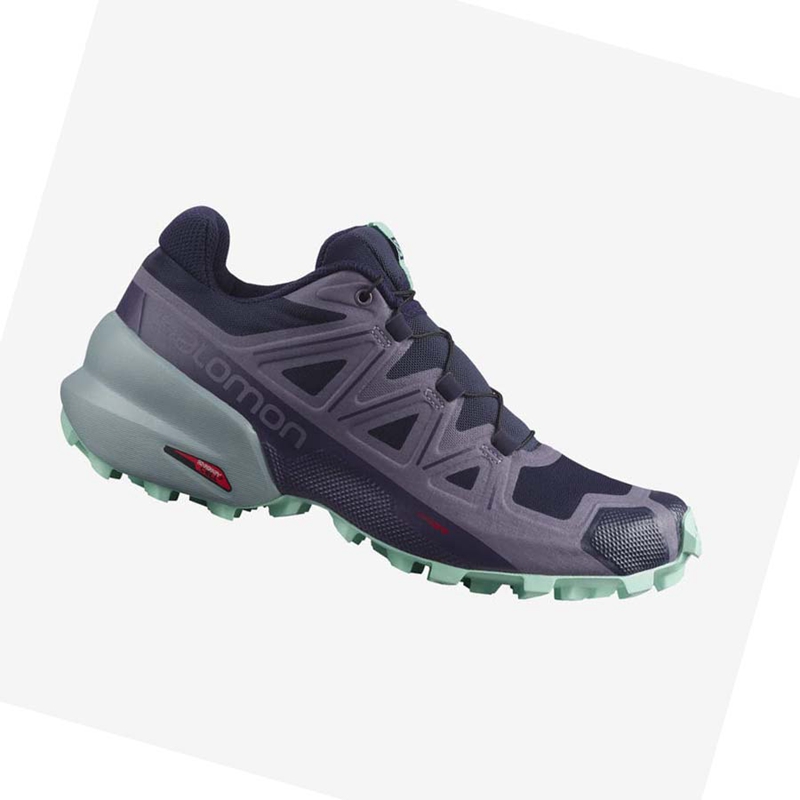 Chaussures Trail Running Salomon SPEEDCROSS 5 Femme Violette | IWZJGSD-71