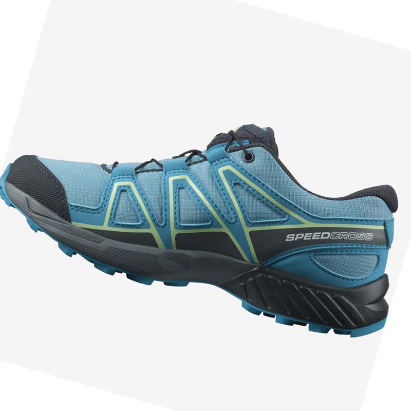 Chaussures Trail Running Salomon SPEEDCROSS Enfant Bleu | PEAQZWY-36