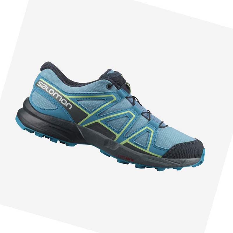 Chaussures Trail Running Salomon SPEEDCROSS Enfant Bleu | PEAQZWY-36