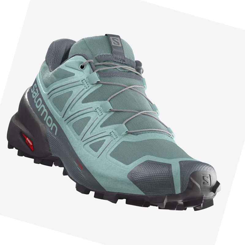 Chaussures Trail Running Salomon SPEEDCROSS 5 Femme Vert | QPVSYZN-60