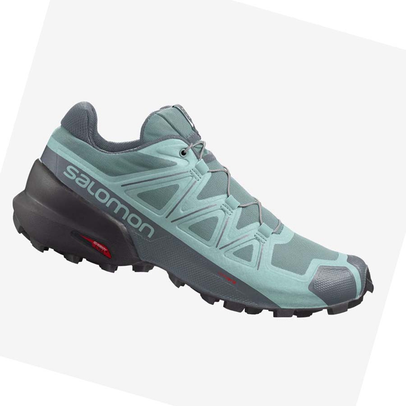 Chaussures Trail Running Salomon SPEEDCROSS 5 Femme Vert | QPVSYZN-60