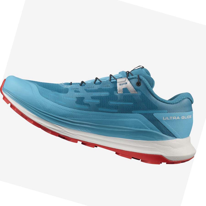 Chaussures Trail Running Salomon ULTRA GLIDE Homme Turquoise | SCNDIVB-01