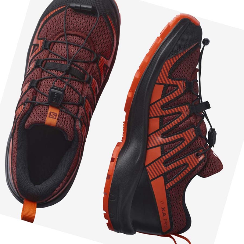 Chaussures Trail Running Salomon XA PRO V8 Enfant Orange | AUIENOS-38