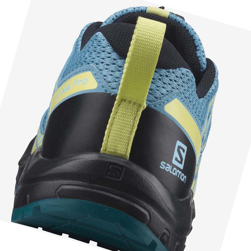 Chaussures Trail Running Salomon XA PRO V8 Enfant Bleu | REWAUKZ-50