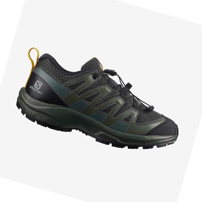 Chaussures Trail Running Salomon XA PRO V8 Enfant Vert Olive | ZXIHKVU-10