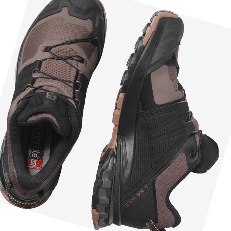 Chaussures Trail Running Salomon XA WILD Femme Noir | BFHMWLG-16