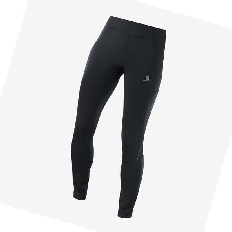 Pantalon Salomon CROSS RUN 28\'\' Femme Noir | KQRSUFP-45