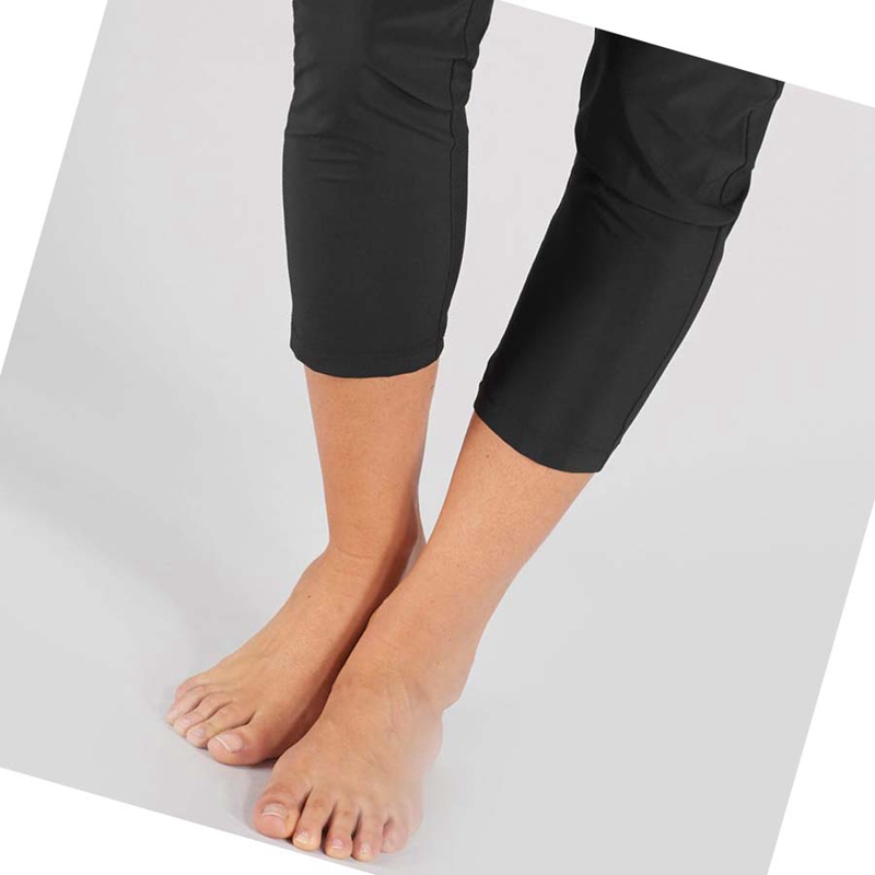 Pantalon Salomon ESSENTIAL LIGHT Femme Noir | OGQMRVL-67