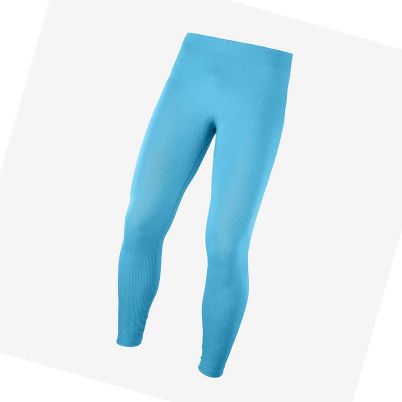 Pantalon Salomon ESSENTIAL SEAMLESS Homme Bleu | MQERTKU-37