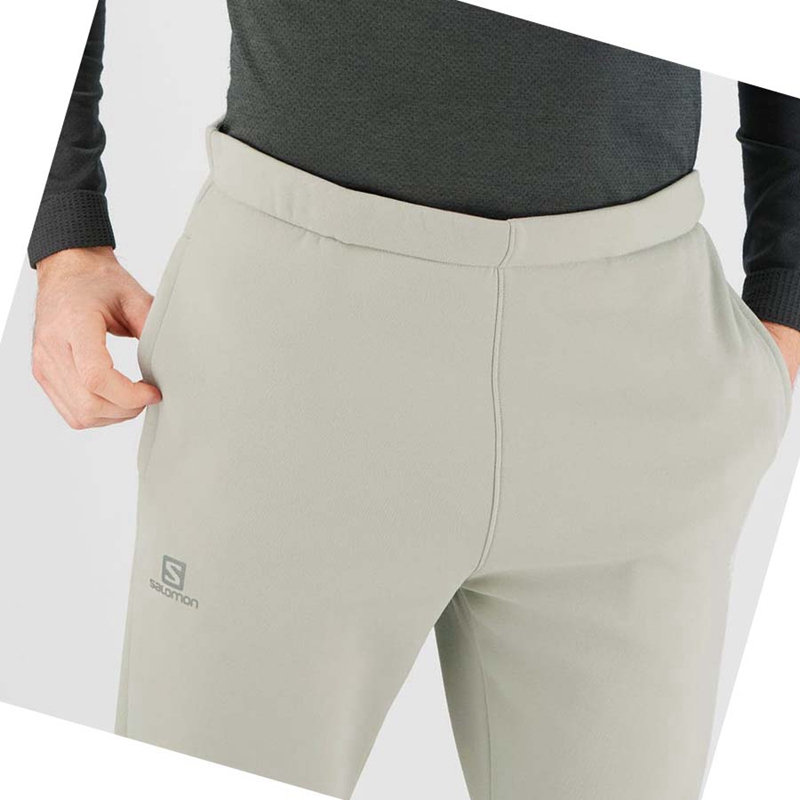 Pantalon Salomon ESSENTIAL WARM FLEECE Homme Beige | DGNRIJO-30