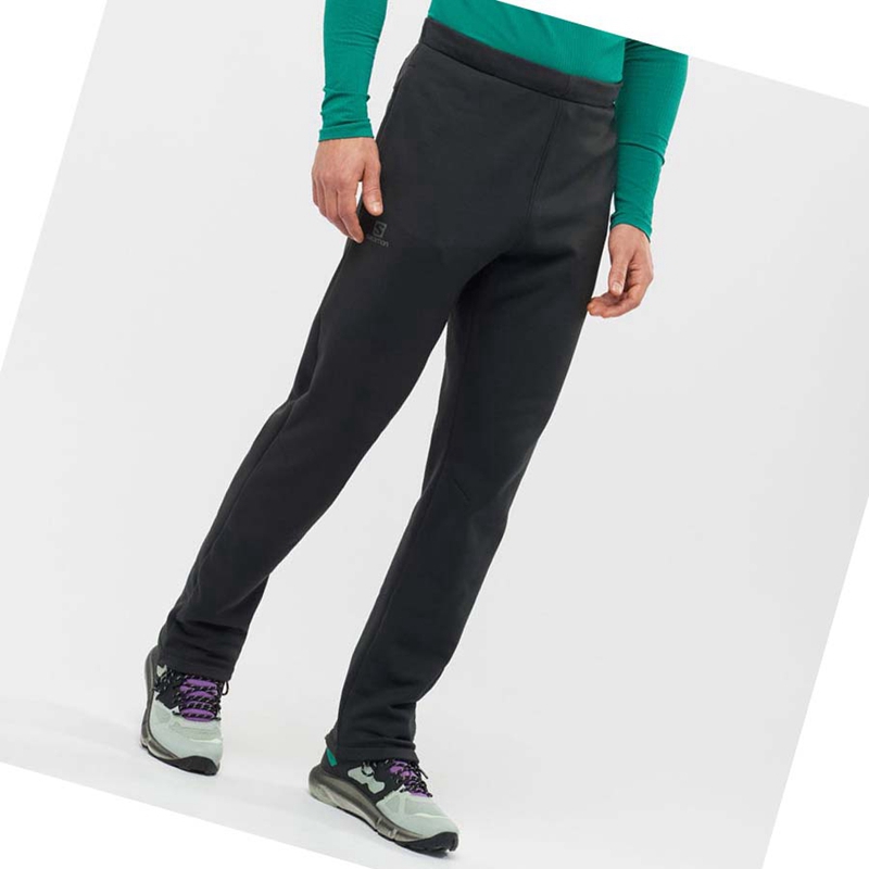 Pantalon Salomon ESSENTIAL WARM FLEECE Homme Noir | HVKDPSG-89