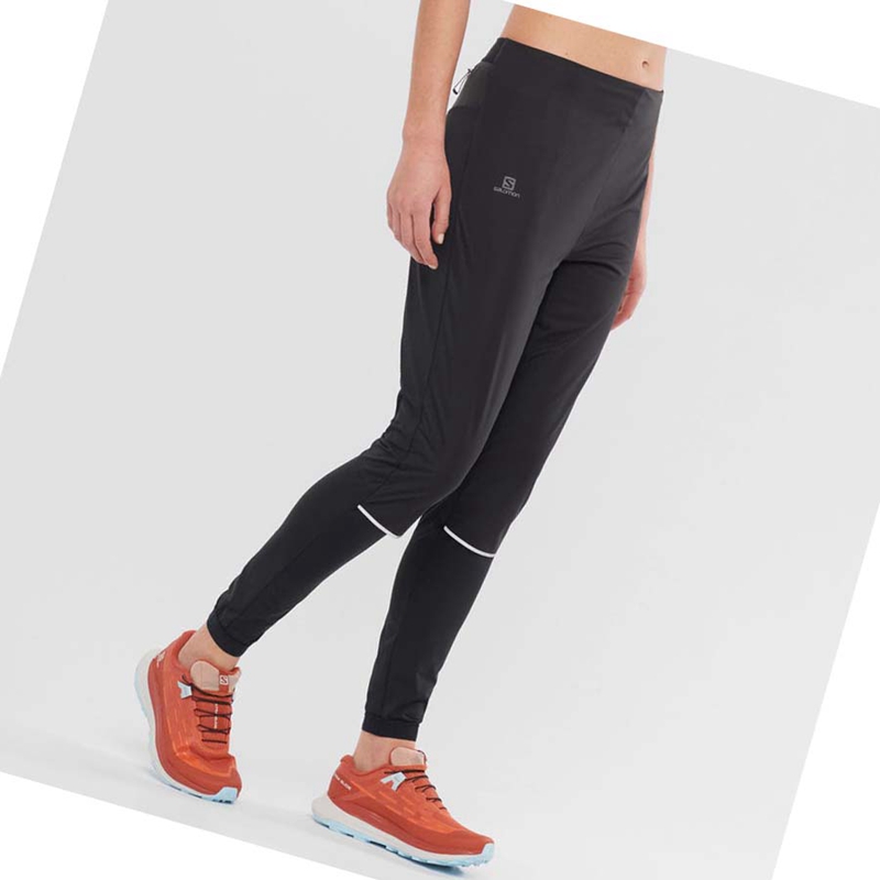 Pantalon Salomon LIGHT SHELL Femme Noir | ZAEWJMY-20