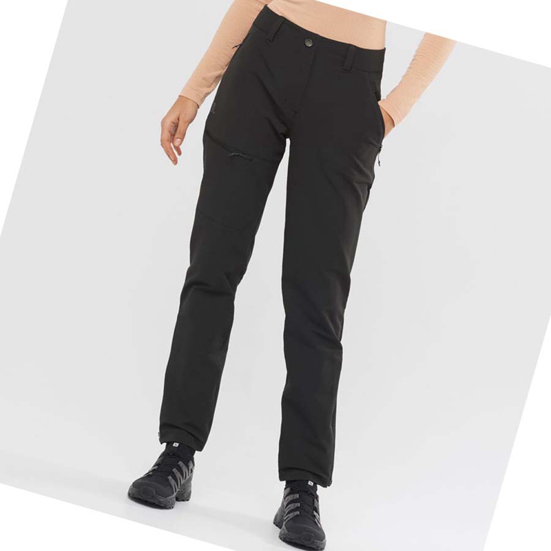 Pantalon Salomon OUTPEAK WARM Femme Noir | PVNOCBQ-87