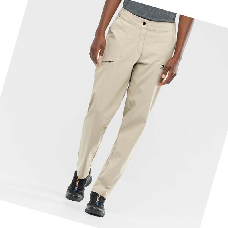 Pantalon Salomon WAYFARER CITY Femme Blanche | RXSMHUA-04