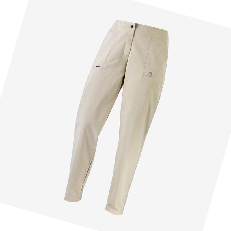 Pantalon Salomon WAYFARER CITY Femme Blanche | RXSMHUA-04