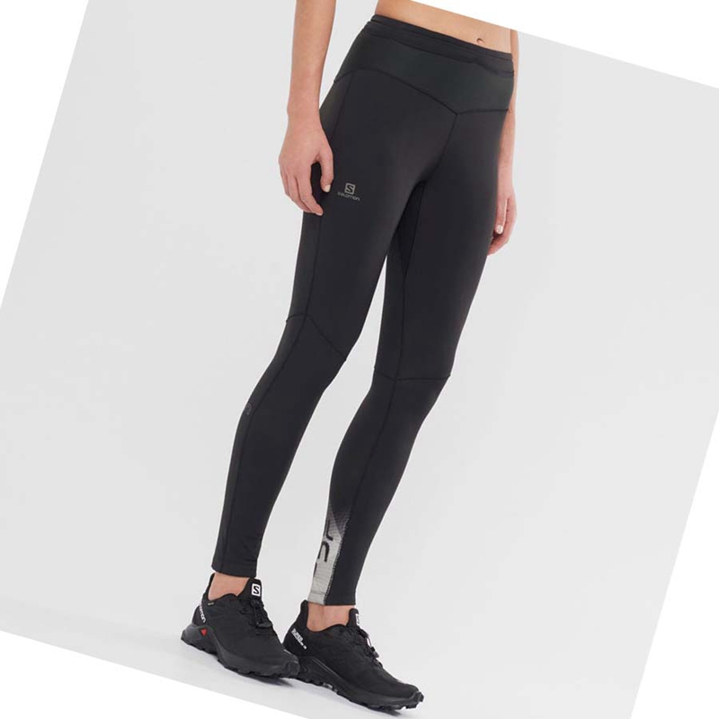 Pantalon Salomon XA WARM Femme Noir | JWMFOAP-53