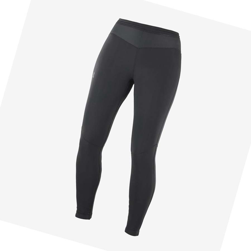 Pantalon Salomon XA WARM Femme Noir | JWMFOAP-53